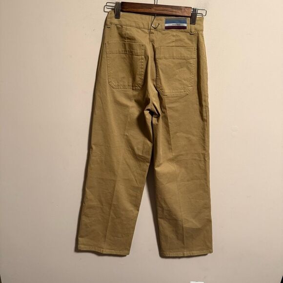 NWT Vanessa Bruno DÉLIAS JEANS Cropped, Straight Leg in Mastic- Size 34 (0) - Picture 6 of 16